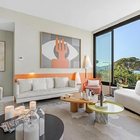 Apartment Le Village Et La Mer, Elegance Et Panorama Avec Parking Prive